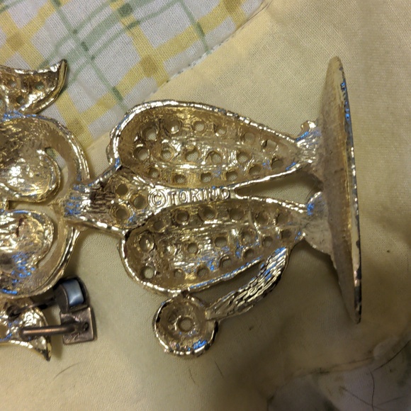 1980s TORINO Poodle Dog Earring Holder Stand Vintage Signed - Picture 2 of 10